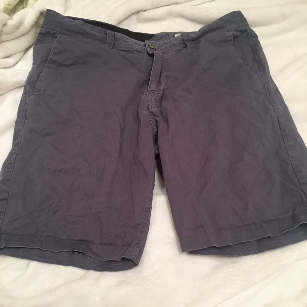 VOLCOM Dark Blue Khaki Shorts Size 34